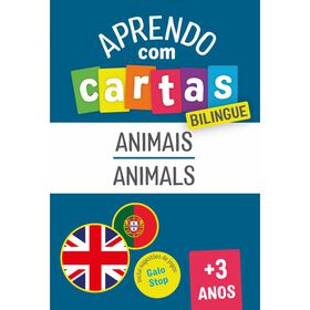 Aprendo Com Cartas - Animais - Bilingue (+3 Anos)