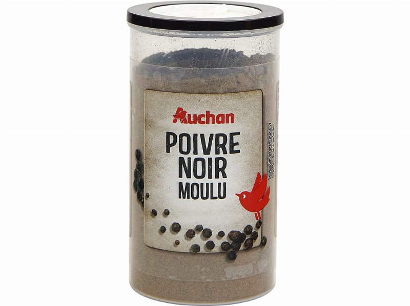 Pimenta Auchan Preta Moída Frasco 100 g
