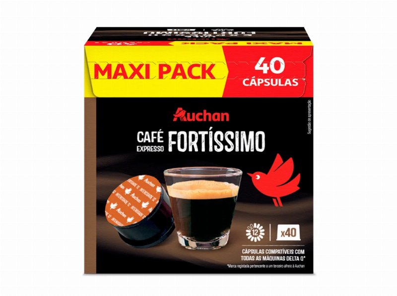 Cafe Expresso Dq Auchan Fortíssimo Maxipack 40Un