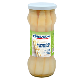 Espargos Brancos Cimarrom 330 gr (Peso Escorrido 205 gr)