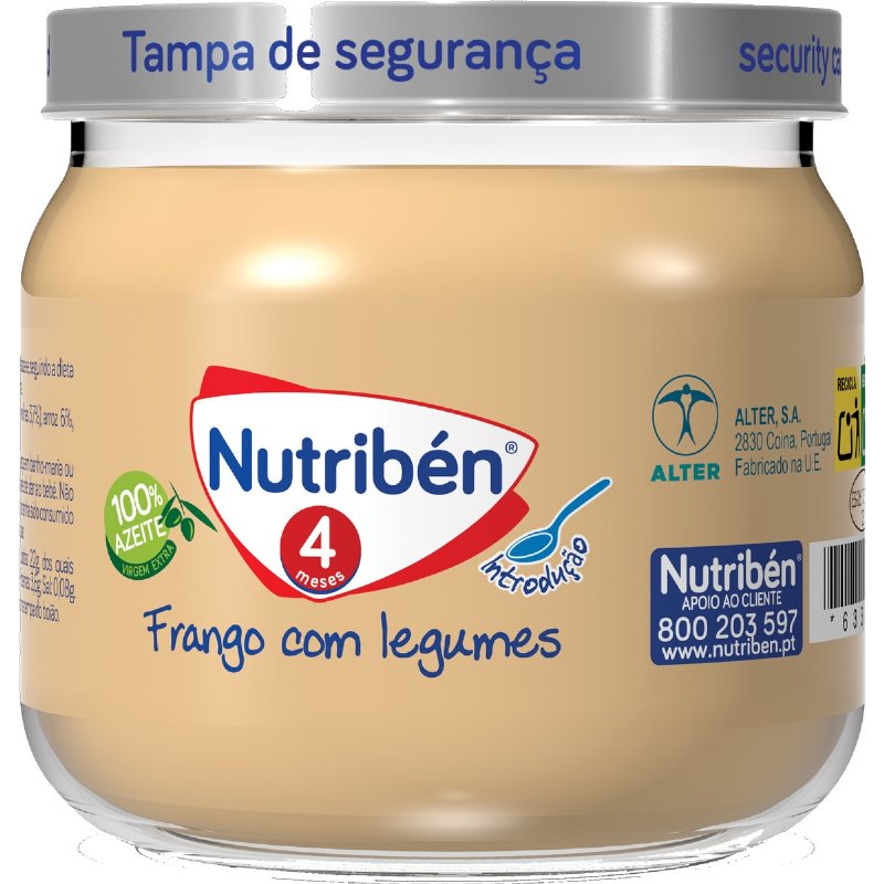 Frango Com Legumes 4 Meses 120 g