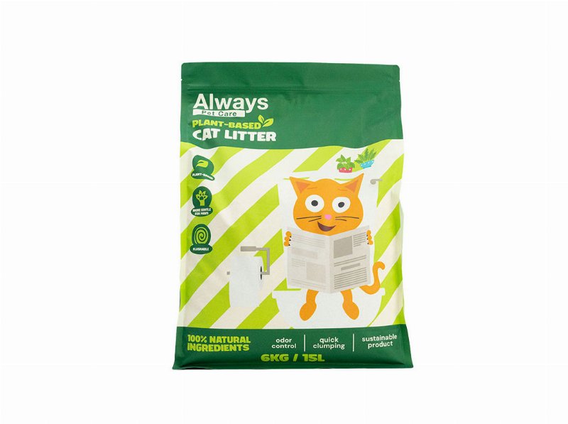 Areia Para Gato Always Plant Based 15 l