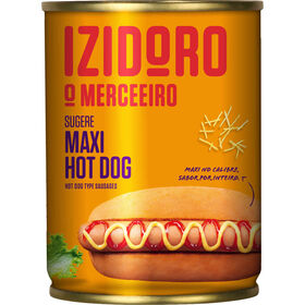 Salsichas Maxi Hot Dog Lata 6 Un Izidoro 200 gr