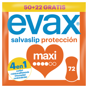 Pensos Diários Salvaslip Maxiplus Evax 50 Un + 22 ml Grátis