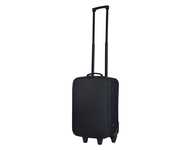 Mala De Cabine Flexivel Polegar 2 Rodas Preto 49X32X17Cm
