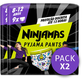 Fraldas Cueca Ninjamas Foguetão 27-43 kg T8 Dodot 2 X 9 Un