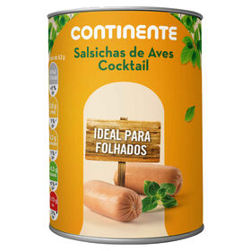 Salsichas De Aves Cocktail Lata Continente 424 gr (Peso Escorrido 180 gr)