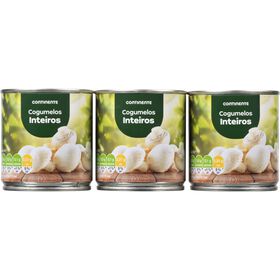 Cogumelos Inteiros Sem Glúten Continente 3 X 185 gr (Peso Escorrido 3 X 105 gr)