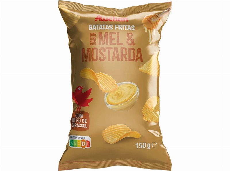 Batata Frita Ondulada Auchan Mel E Mostarda 150 g