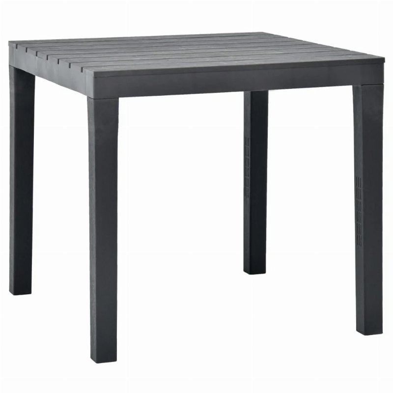 Hkh Mesa De Jardim 78X78X72 Cm Plástico - Antracite