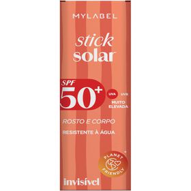 Protetor Solar Stick Rosto E Corpo Transparente Fps 50+ Mylabel 1 Un