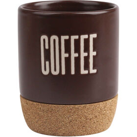 Copo Café Cortiça 100 ml Castanho Escuro Kasa