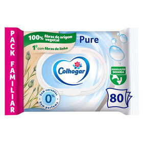 Papel Higiénico Húmido Pure Colhogar 80 Un