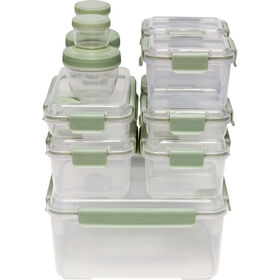 Conjunto 12 Caixas Herméticas Com Lock Verde Kasa