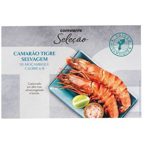 Camarão Tigre De Moçambique Selvagem Ultracongelado Continente Seleção 800 gr