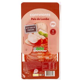 Paio Do Lombo Fatias Finas Continente 140 gr