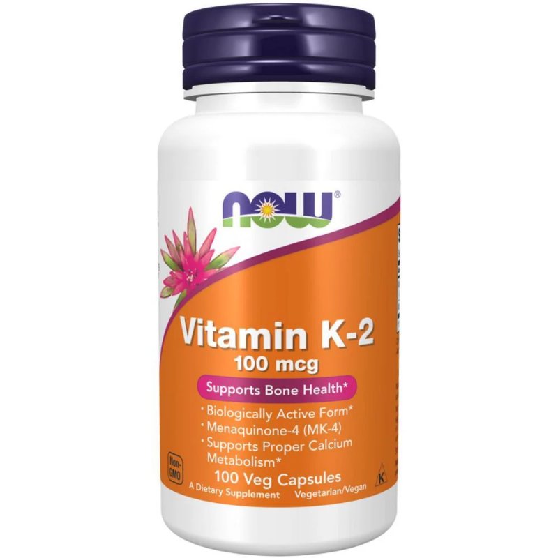 Vitamin K-2 100Mcg Now Foods Veg Cápsulas
