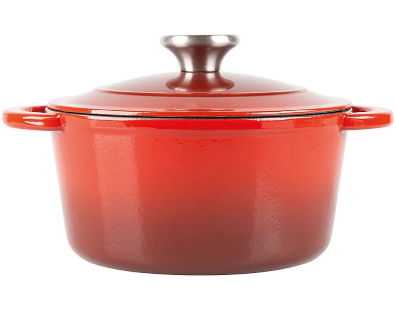 Caçarola Ferro Fundido Actuel Vermelho 5Lt