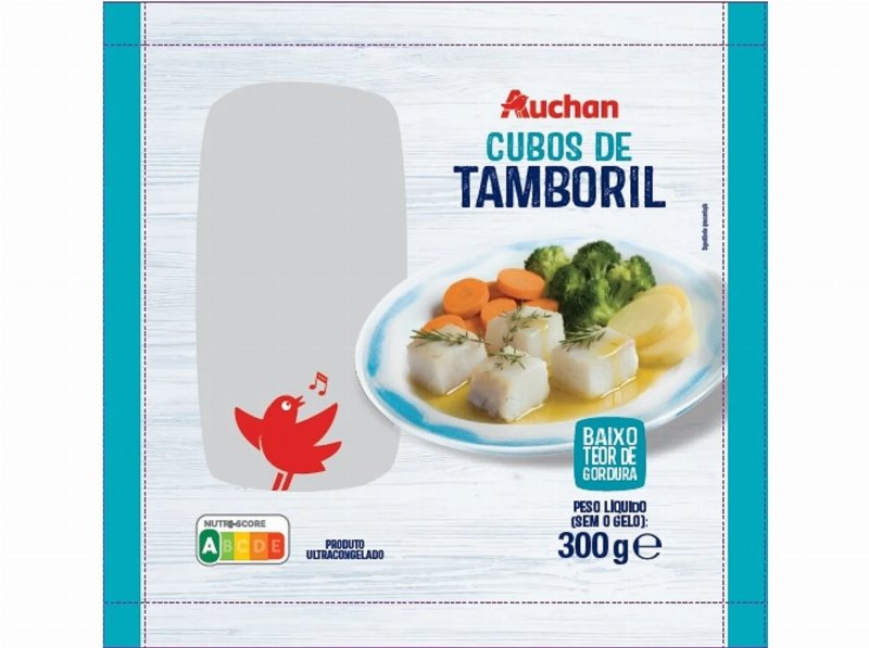 Cubos Tamboril Auchan Ultracongelados 300 g