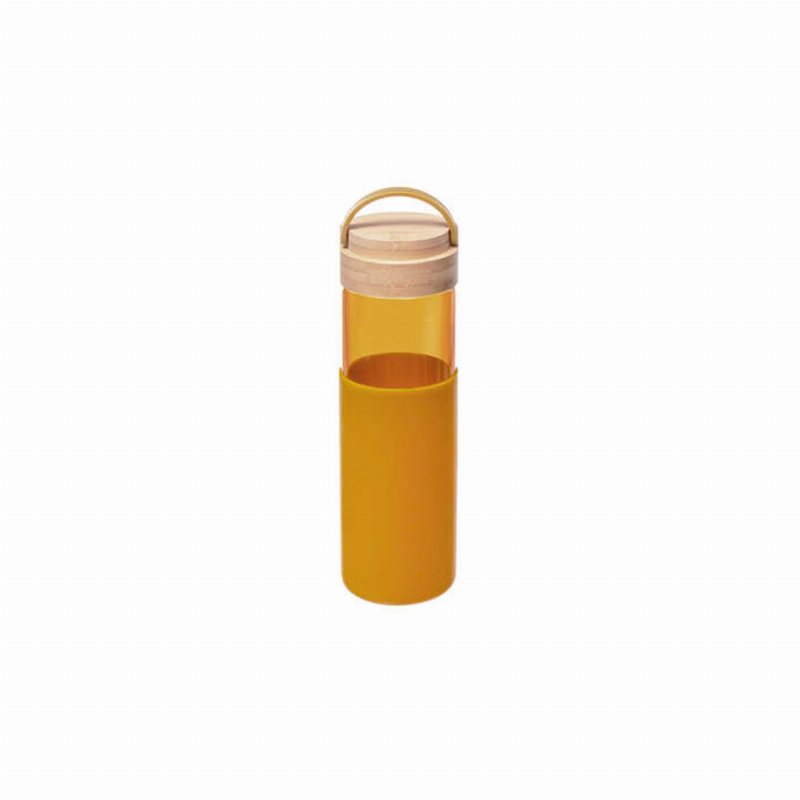 Hkh Garrafa Em Vidro E Silicone Amarela 0,55 l