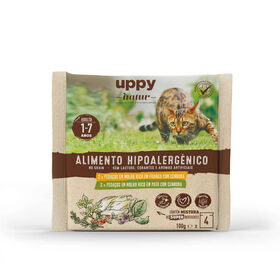 Comida Húmida Para Gato Adulto Sem Cereais Frango E Pato Saquetas Uppy Natur 4 X 100 g
