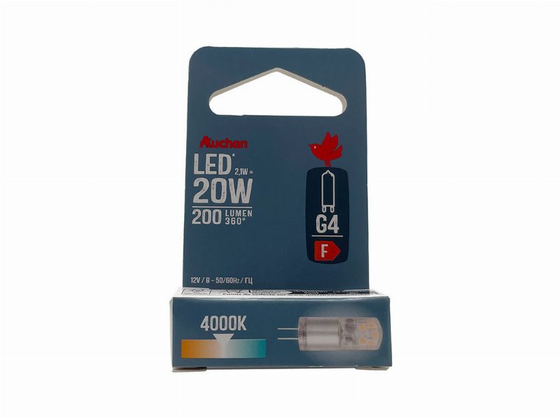 Lâmpada Led Auchan G4 20W Luz Branca