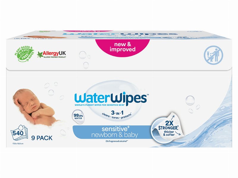 Toalhitas Bébe Waterwipes Biodegradáveis 9X60Un