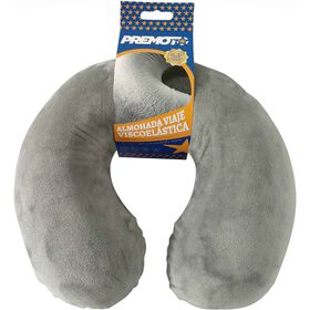 Almofada De Viagem Viscoelástica Cinza Premoto