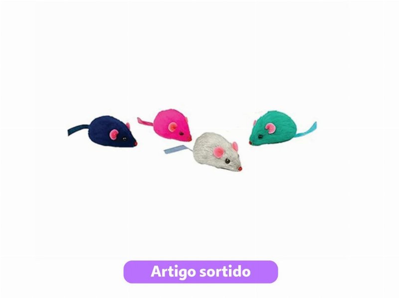 Brinquedo Para Gato Mina & Ted Ratinho Cores Sortidas