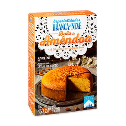 Preparado Para Bolo De Amêndoa Branca De Neve 0.45Kg