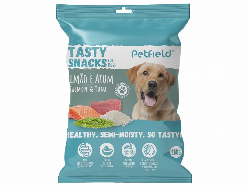 Snack Cão Petfield Salmão E Atum 100 g