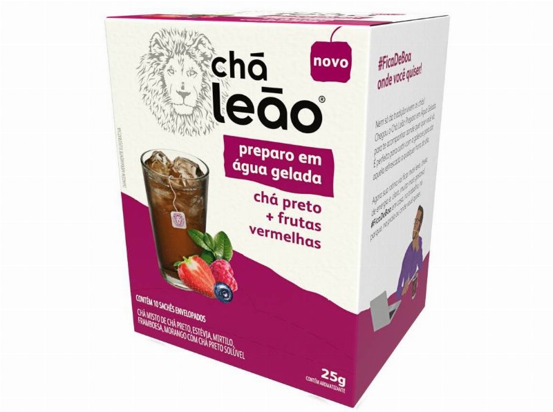 Chá Frio Matte Leão Chá Preto E Frutas Vermelhas 25 g