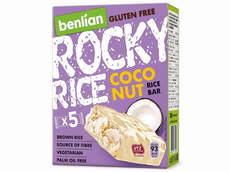 Barra Benlian Arroz Chocolate Branco E Côco 90 g