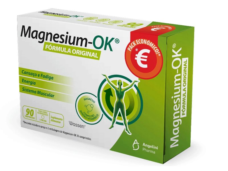 Suplemento Magnesium Ok 90 Comprimidos Pack Económico