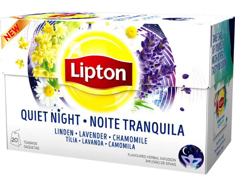Infusão Lipton De Ervas Noite Tranquila 20 Saquetas