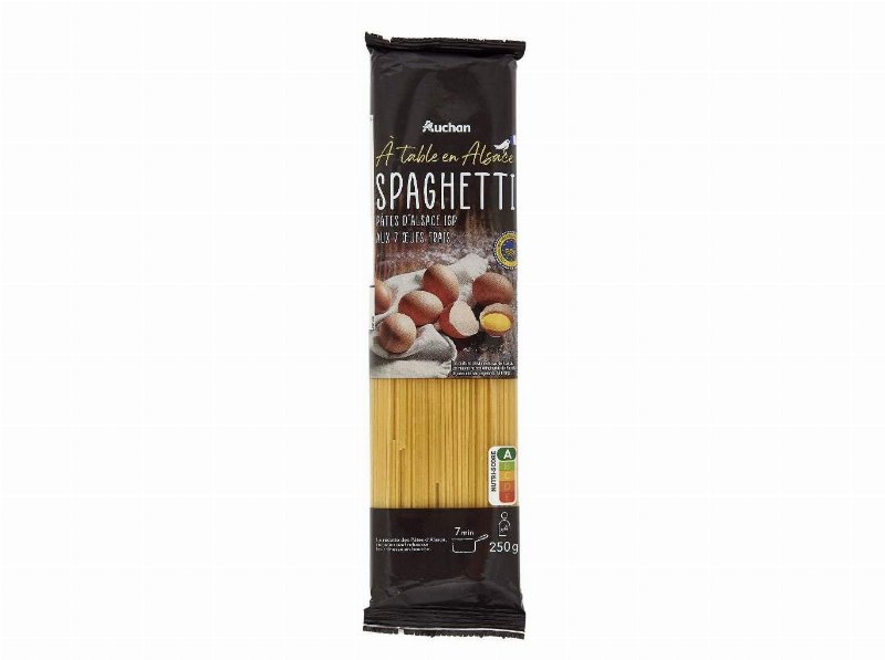 Esparguete Auchan À Mesa Em França 250 g