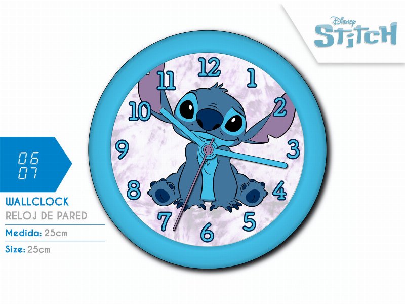 Relogio De Parede Stitch