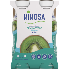 Iogurte Líquido Magro Kiwi Sem Lactose Mimosa 604 gr (4 Un)