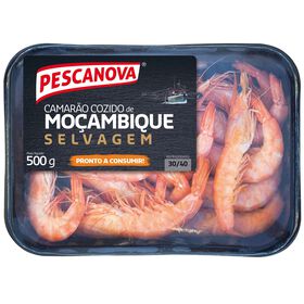 Camarão Moçambique Cozido 30/40 Fresco Pescanova 500 gr