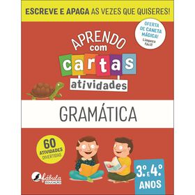 Aprendo Com Cartas - Atividades - Gramática 3.º E 4.º Anos