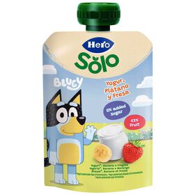 Saqueta De Fruta Iogurte, Banana E Morango +12M Hero 100 gr