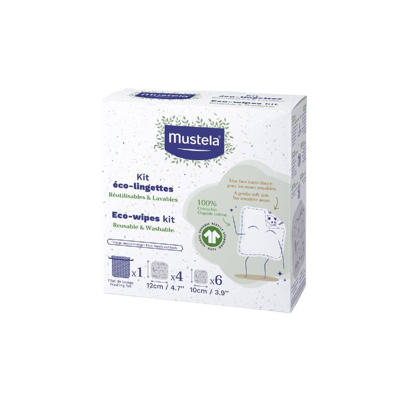 Toalhete Mustela Eco Reutilizaveis 10Un