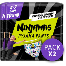 Fraldas Cueca Ninjamas Foguetão 17-30 kg T7 Dodot 20 Un (2 X 10 Un)