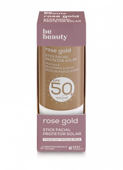 Protetor Solar Stick Rose Gold Spf50+ Be Beauty 1Un