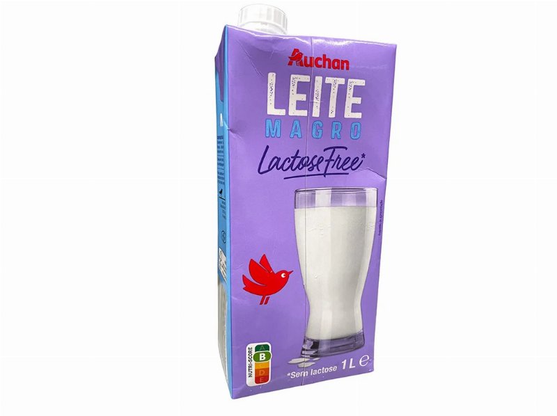 Leite Auchan Uht Magro Sem Lactose 1 l