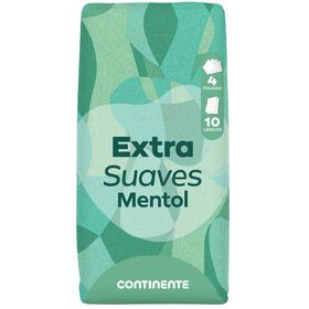 Lenços De Bolso Extra Suave Mentol 4 Folhas Continente 1 Un