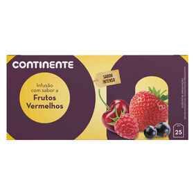 Infusão Frutos Vermelhos Saquetas Continente 25 Un