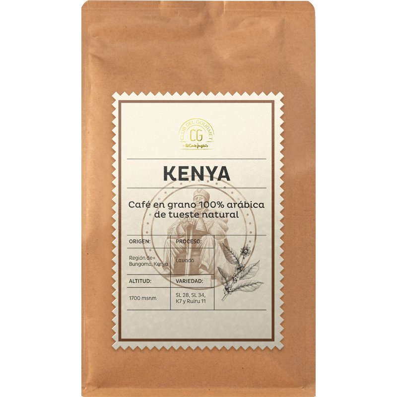 Café Em Grão 100% Arábica Torrado Ao Natural Kenya 250 g