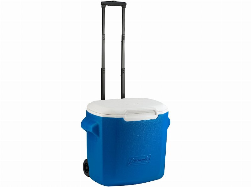 Geleira Rígida Com Rodas Coleman Azul E Branco 26 l