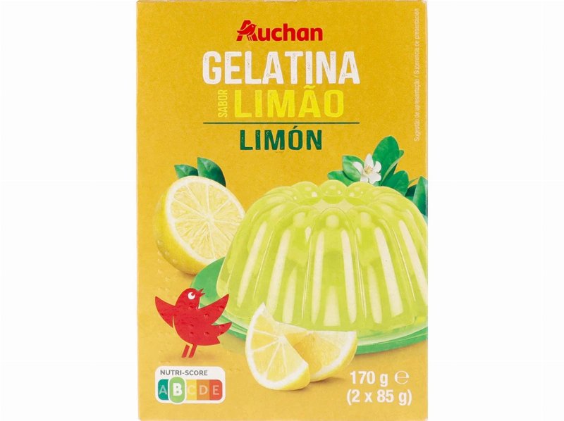 Gelatina Auchan Limão 170 g